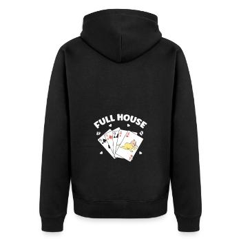 We Are Going To Have A Baby Announcement - Unisex Premium Organic Zip Hoodie - black - Back - Nico (187cm)