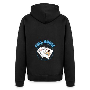 We Are Going To Have A Baby Announcement - Unisex Premium Organic Zip Hoodie - black - Back - Nico (187cm)