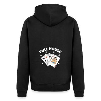 Nous allons avoir une annonce de bébé - Veste à capuche bio Premium Unisexe - noir - Dos - Nico (187cm)