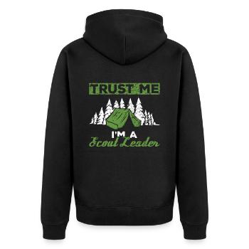Cub Master Design Für Einen Pfadfinderführer Und - Unisex Premium Organic Zip Hoodie - black - Back - Nico (187cm)