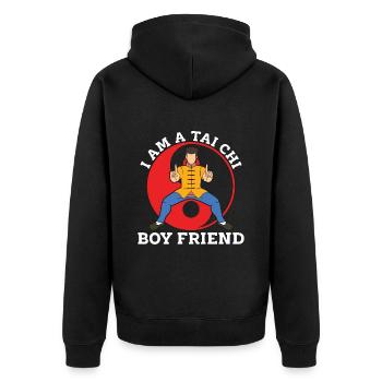 Tai Chi Je suis un ami de Tai Chi Boy Arts Martiaux - Veste à capuche bio Premium Unisexe - noir - Dos - Nico (187cm)
