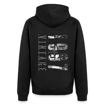 Vintage 1997 Special Edition Year of birth 1997 - Unisex Premium Organic Zip Hoodie - black - Back - Nico (187cm)
