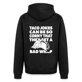 Tacos de jardin Hobby Gardener - Veste à capuche bio Premium Unisexe - noir - Dos - Nico (187cm)