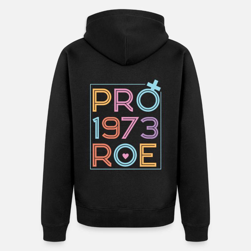 Féministe Pro 1973 Roe - Veste à capuche bio Premium Unisexe - noir