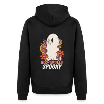 Costume d’Halloween fantôme de fille - Veste à capuche bio Premium Unisexe - noir - Dos - Nico (187cm)