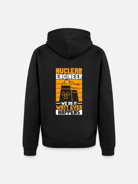 Kernkraft Und Nuklearingenieur - Unisex Premium Bio Zip Hoodie - Schwarz