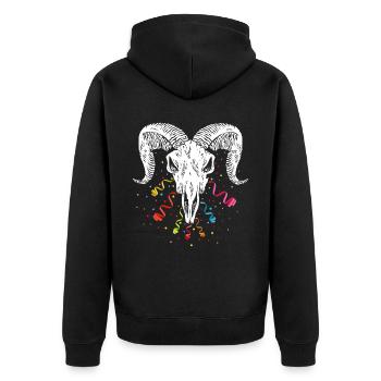 Équipe de football Confetti Confetti Carnaval de Cologne - Veste à capuche bio Premium Unisexe - noir - Dos - Nico (187cm)