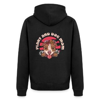 Hobby jardinier chiot de jardin chien de jardin - Veste à capuche bio Premium Unisexe - noir - Dos - Nico (187cm)