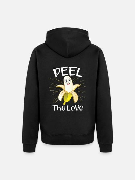 Banane - Veste à capuche bio Premium Unisexe - noir
