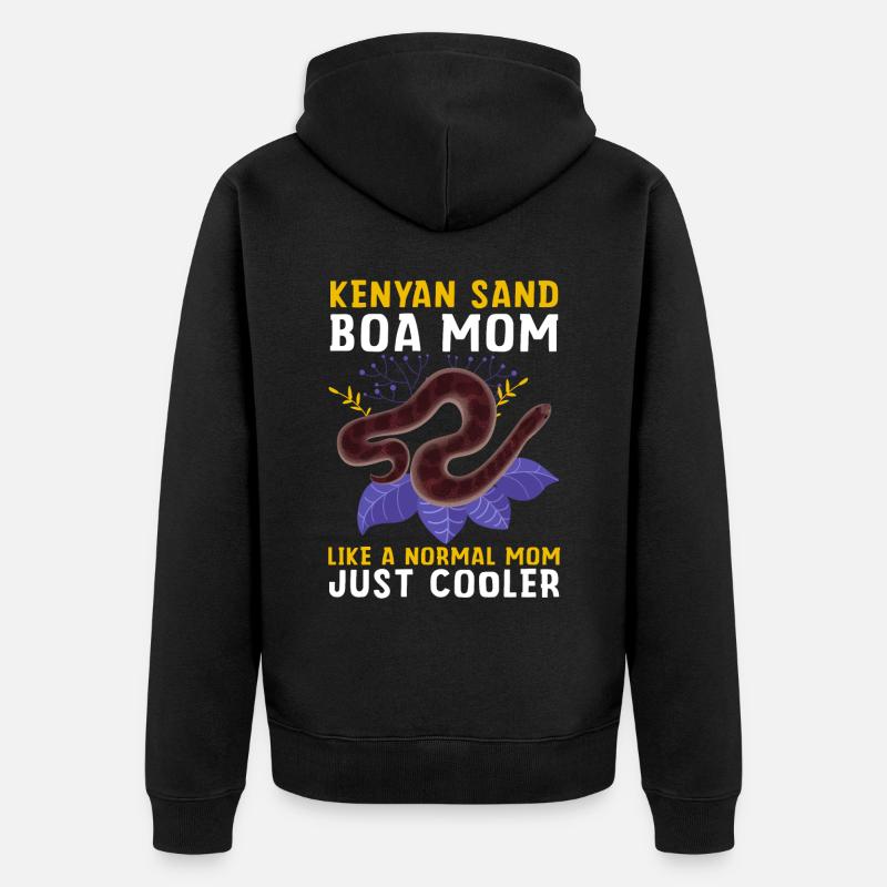 Propriétaire de serpent - Veste à capuche bio Premium Unisexe - noir