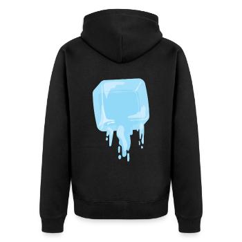 Glaçons d’été boisson à la crème glacée - Veste à capuche bio Premium Unisexe - noir - Dos - Nico (187cm)