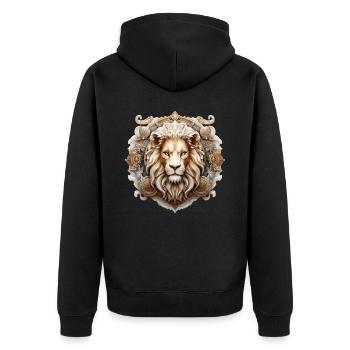 astro Horoscope d’anniversaire signe du zodiaque Lion - Veste à capuche bio Premium Unisexe - noir - Dos - Nico (187cm)