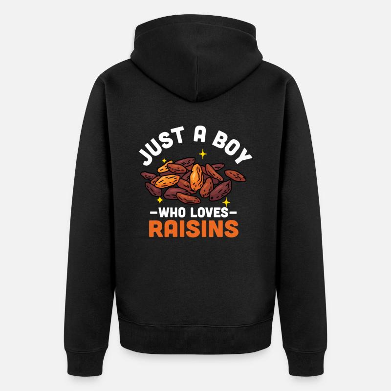 Raisins secs - Veste à capuche bio Premium Unisexe - noir