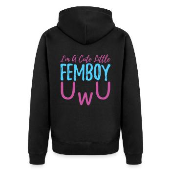 Travestissement - Veste à capuche bio Premium Unisexe - noir - Dos - Nico (187cm)