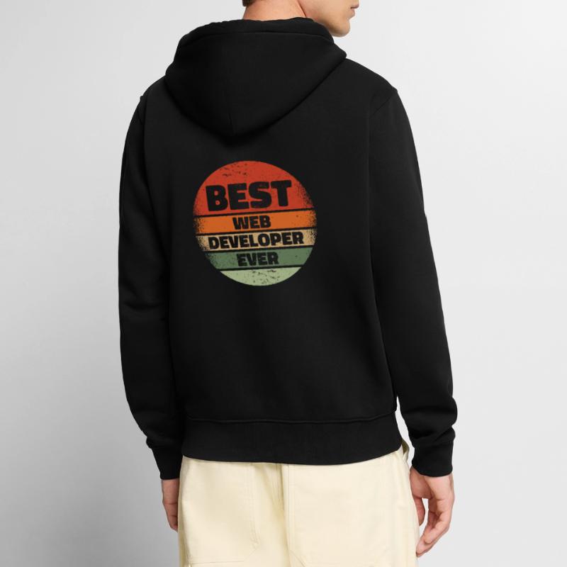 Web Developer Web Developer Best Unisex Premium Organic Zip Hoodie