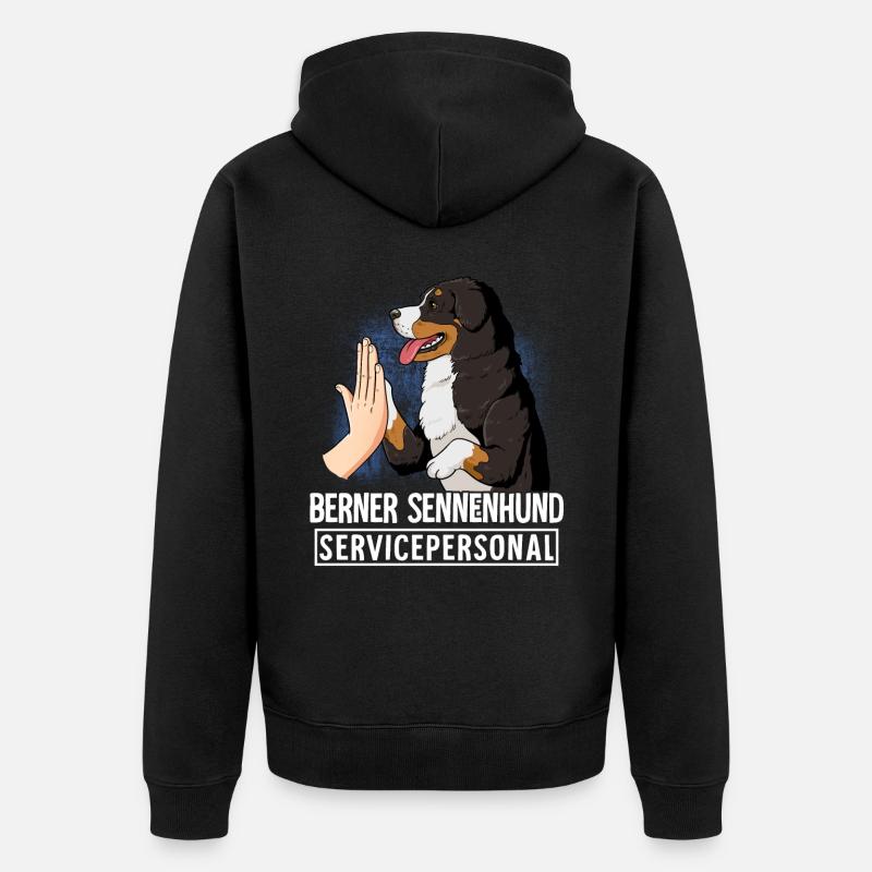 Bouvier bernois - Veste à capuche bio Premium Unisexe - noir