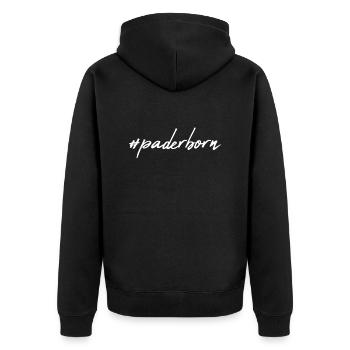 Paderborn - Veste à capuche bio Premium Unisexe - noir - Dos - Nico (187cm)