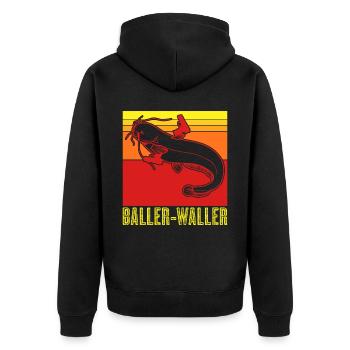 Waller Angel Pêcheur Pêcheur Pêche - Veste à capuche bio Premium Unisexe - noir - Dos - Nico (187cm)