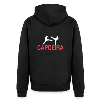 Capoeira - Veste à capuche bio Premium Unisexe - noir - Dos - Nico (187cm)