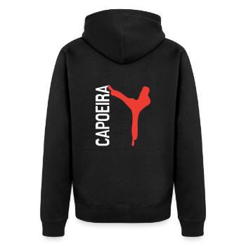 Capoeira - Veste à capuche bio Premium Unisexe - noir - Dos - Nico (187cm)
