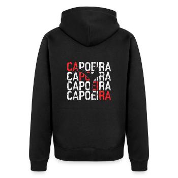 Capoeira - Veste à capuche bio Premium Unisexe - noir - Dos - Nico (187cm)