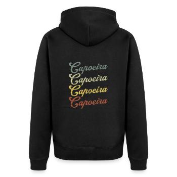 Capoeira - Veste à capuche bio Premium Unisexe - noir - Dos - Nico (187cm)