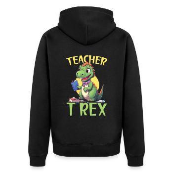 Professeur de paléontologie des dinosaures Enseignement Dino - Veste à capuche bio Premium Unisexe - noir - Dos - Nico (187cm)