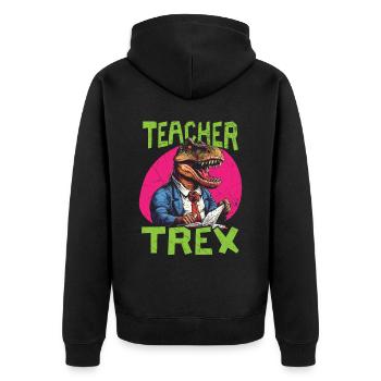 Professeur de paléontologie des dinosaures Enseignement Dino - Veste à capuche bio Premium Unisexe - noir - Dos - Nico (187cm)