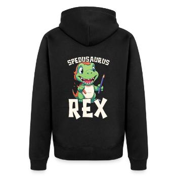 Professeur de paléontologie des dinosaures Enseignement Dino - Veste à capuche bio Premium Unisexe - noir - Dos - Nico (187cm)