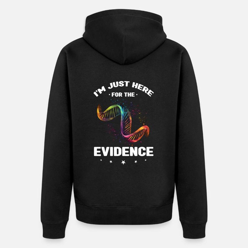 Forensischer Wissenschaftlicher Ermittler - Unisex Premium Bio Zip Hoodie - Schwarz