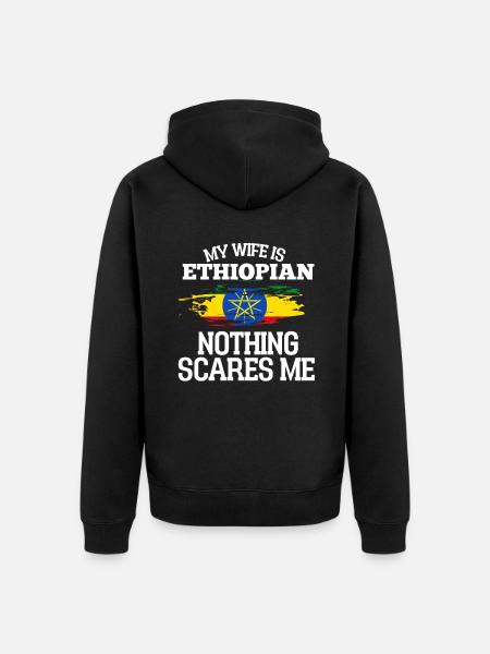 Ethiopie Épouse - Veste à capuche bio Premium Unisexe - noir
