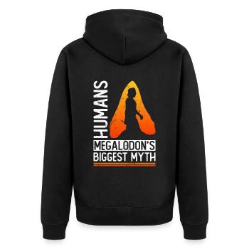 People - The biggest myth of the megalodon - - Unisex Premium Organic Zip Hoodie - black - Back - Nico (187cm)