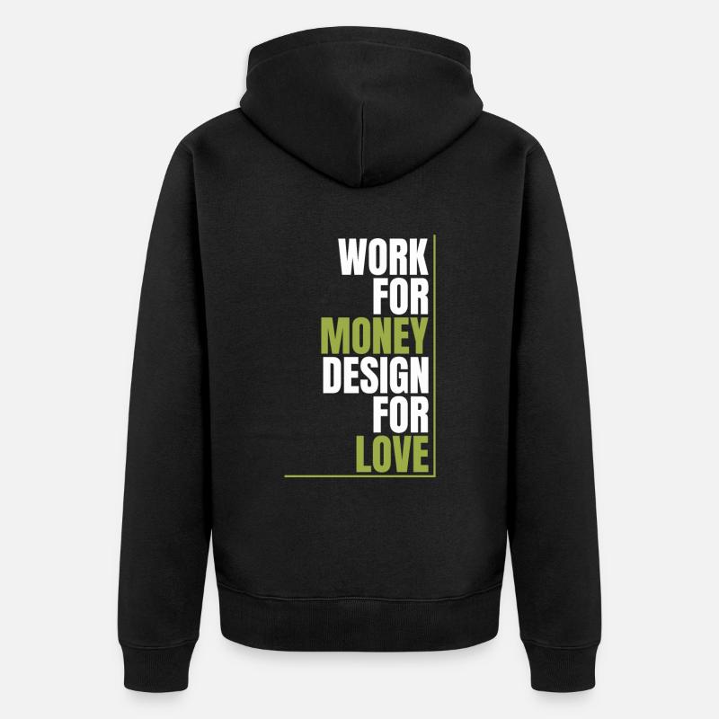 Développeur Web Développeur Web Amour - Veste à capuche bio Premium Unisexe - noir