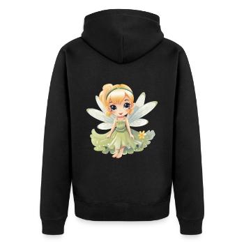 Douce fée avec magie féerique pour les enfants et les dames - Veste à capuche bio Premium Unisexe - noir - Dos - Nico (187cm)