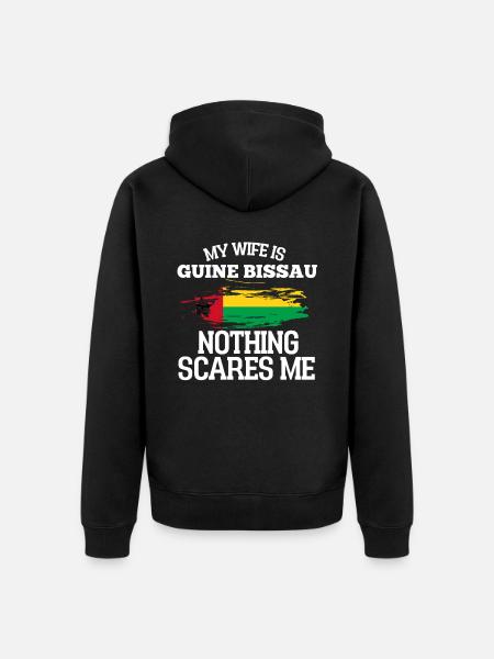 Guinea Bissau Ehefrau - Unisex Premium Bio Zip Hoodie - Schwarz