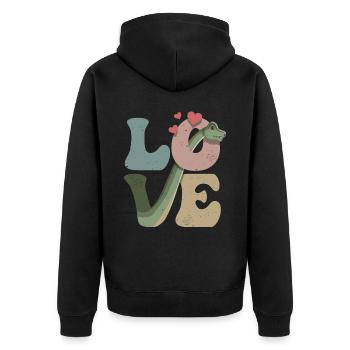 Brachiosaurus dinosaure Dino - Veste à capuche bio Premium Unisexe - noir - Dos - Nico (187cm)