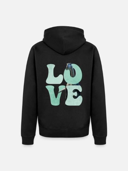 Brontosaurus Dinosaur Dino - Unisex Premium Organic Zip Hoodie - black