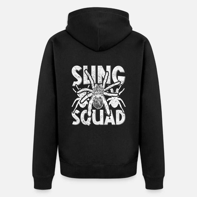 Tarantula Sling Squad - Veste à capuche bio Premium Unisexe - noir