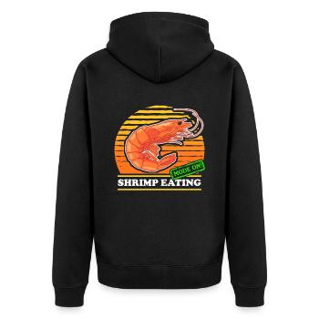 Crab Crab Lover Shrimp Crab Gift - Unisex Premium Organic Zip Hoodie - black - Back - Nico (187cm)