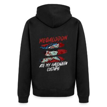 Megalodon a mangé mon costume d’Halloween - Megalodon - Veste à capuche bio Premium Unisexe - noir - Dos - Nico (187cm)