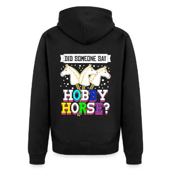 Hobbyhorse Riding Hobby Horse - Veste à capuche bio Premium Unisexe - noir - Dos - Nico (187cm)