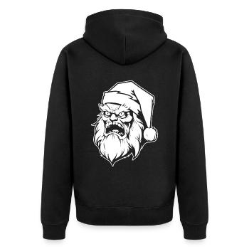 Zombie Halloween - Unisex Premium Organic Zip Hoodie - black - Back - Nico (187cm)