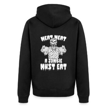 Zombie Halloween - Veste à capuche bio Premium Unisexe - noir - Dos - Nico (187cm)