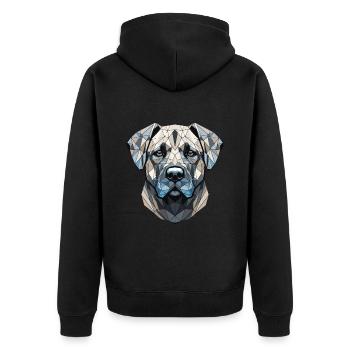 Portrait de chien Kangal - Veste à capuche bio Premium Unisexe - noir - Dos - Nico (187cm)