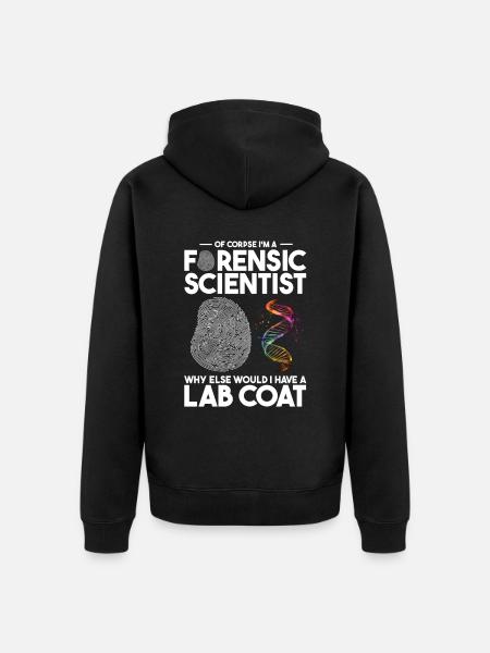 DNA-Analyst und Kriminallabor - Unisex Premium Bio Zip Hoodie - Schwarz
