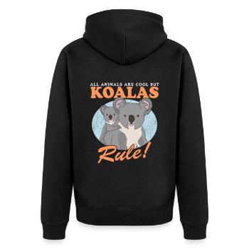 Koala Koala Ours Koala Ours Koala Koalas Cadeau - Veste à capuche bio Premium Unisexe - noir - Dos - Nico (187cm)