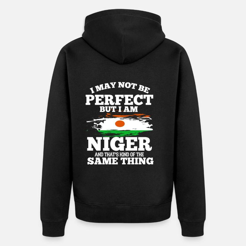Niger - Veste à capuche bio Premium Unisexe - noir
