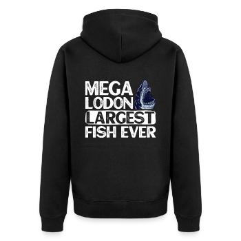 Megalodon - Le plus gros poisson de tous les temps - Requin - Veste à capuche bio Premium Unisexe - noir - Dos - Nico (187cm)