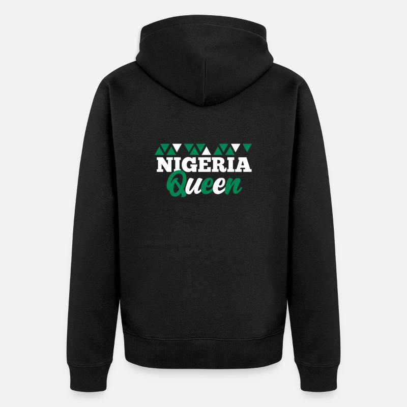 Nigéria - Veste à capuche bio Premium Unisexe - noir
