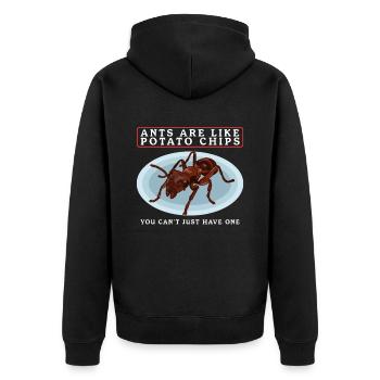 Fourmis Ferme Fourmi Formicarium Cadeau - Veste à capuche bio Premium Unisexe - noir - Dos - Nico (187cm)